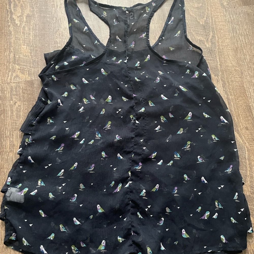 SO Sheer Ruffle Bird Top - Picture 5 of 5
